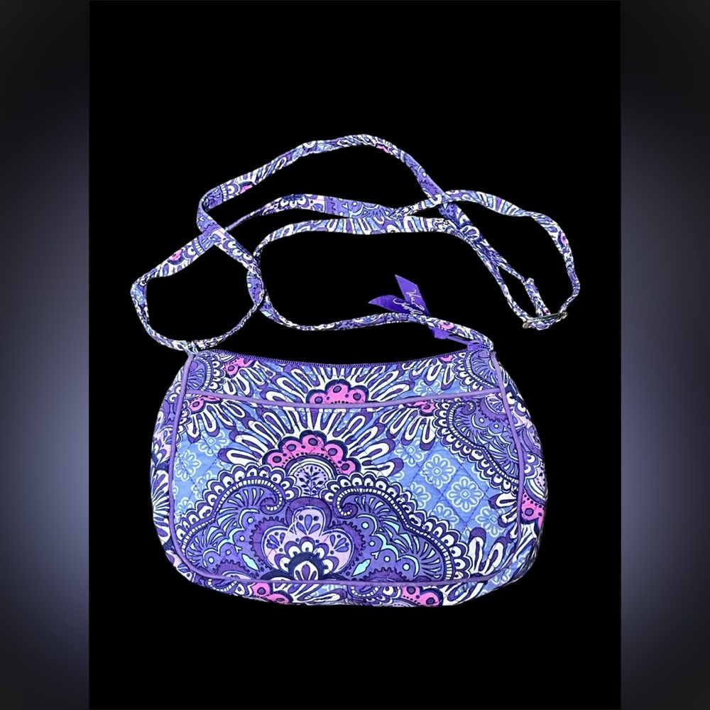 Vera Bradley Lilac Tapestry Small‎ Crossbody Shoulder Quilted Bag 8”by 6” - Picture 6 of 6